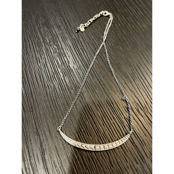 Silver Crescent Statement Necklace From Lucky Brand. Double sided! - Picture 1 of 5